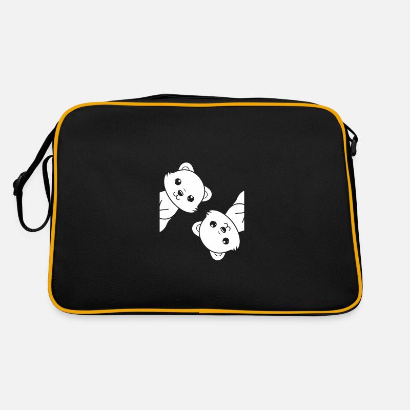 Humor little weasel Retro Bag