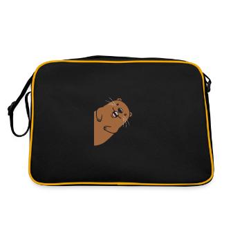 Humour petit castor - Sac Retro - noir/or - Dos