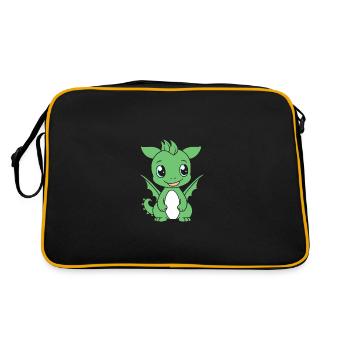 Bébé dragon - Sac Retro - noir/or - Dos