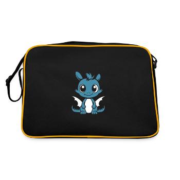 Bébé dragon - Sac Retro - noir/or - Dos