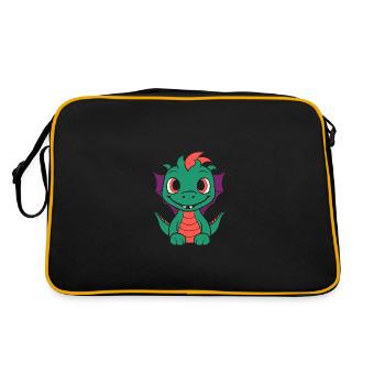 Bébé dragon - Sac Retro - noir/or - Dos