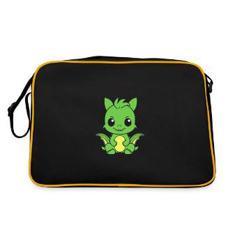 Bébé dragon - Sac Retro - noir/or - Dos