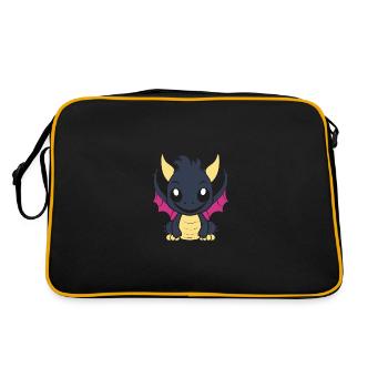 Bébé dragon - Sac Retro - noir/or - Dos