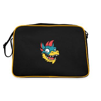 Bébé dragon - Sac Retro - noir/or - Dos