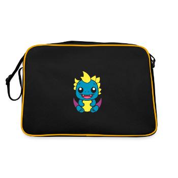 Bébé dragon - Sac Retro - noir/or - Dos