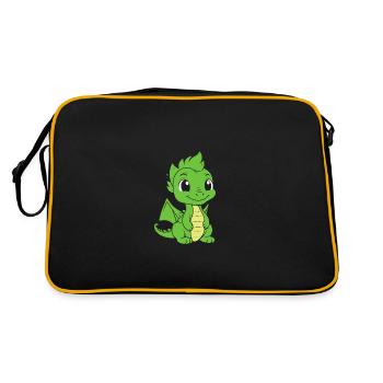 Bébé dragon - Sac Retro - noir/or - Dos