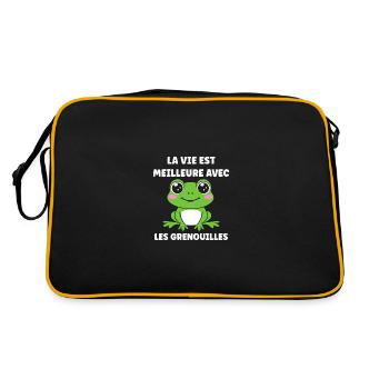 Petite grenouille - Sac Retro - noir/or - Dos