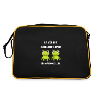 Petite grenouille - Sac Retro - noir/or - Dos