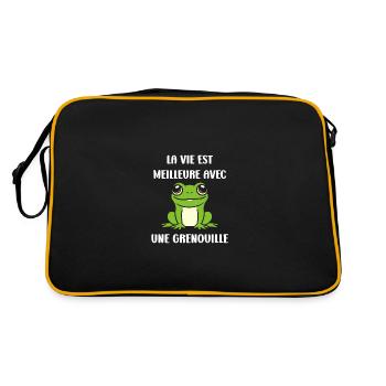 Petite grenouille - Sac Retro - noir/or - Dos