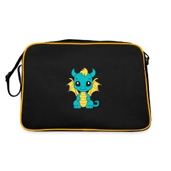 Bébé dragon - Sac Retro - noir/or - Dos