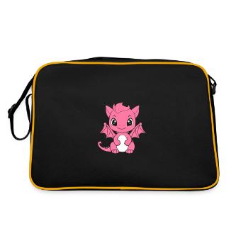 Bébé dragon - Sac Retro - noir/or - Dos