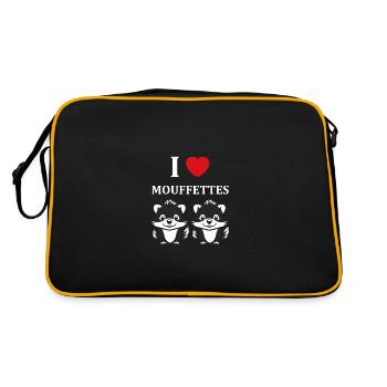 Humour Mouffette - Sac Retro - noir/or - Dos