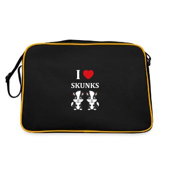 Humour Mouffette - Sac Retro - noir/or - Dos