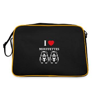 Humour Mouffette - Sac Retro - noir/or - Dos