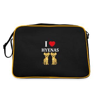 hyène - Sac Retro - noir/or - Dos