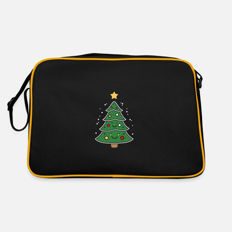 Kleiner Weihnachtsbaum Retro Tasche
