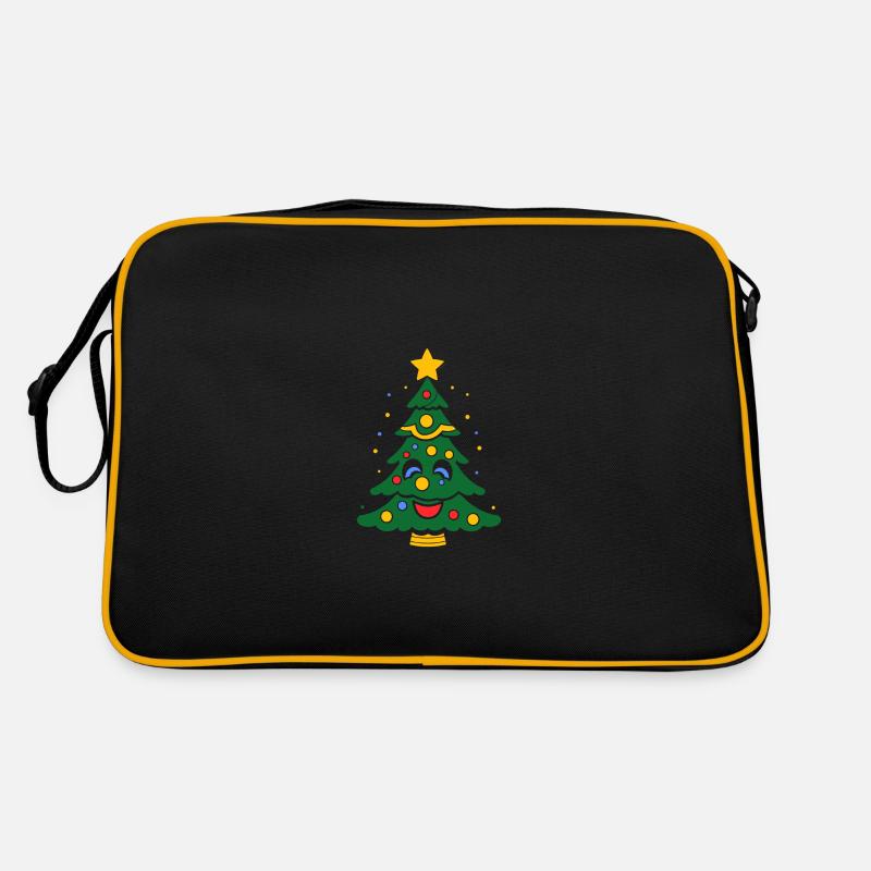 Petit sapin de noel - Sac Retro - noir/or