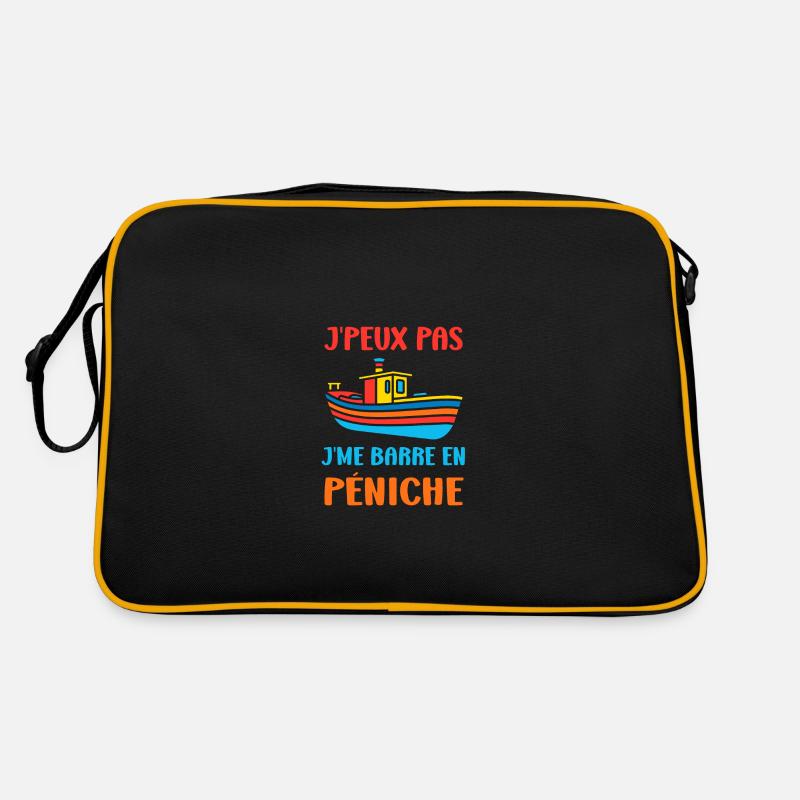 Bateau humour péniche Sac Retro