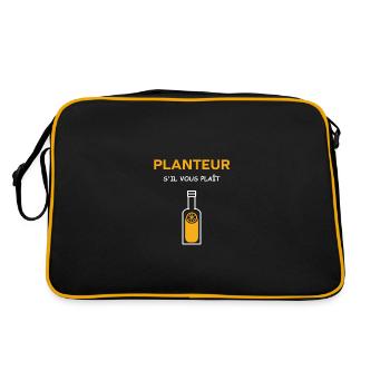 Humour punch planteur - Sac Retro - noir/or - Dos