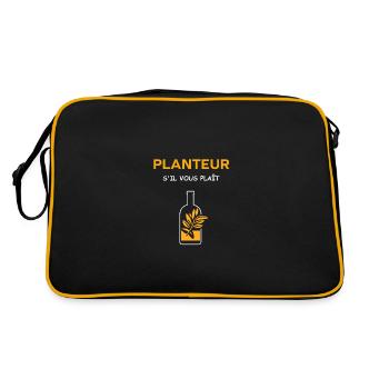 Humour punch planteur - Sac Retro - noir/or - Dos