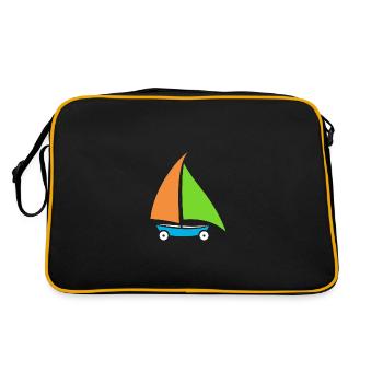 Sand yachting - Retro Bag - black/gold - Back