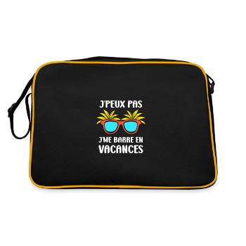 Je suis en vacances - Sac Retro - noir/or - Dos