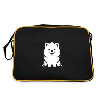 Samoyède - Sac Retro - noir/or - Dos