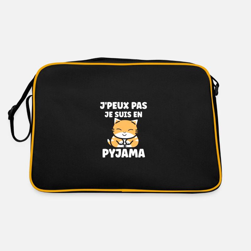 Je peux pas je suis en pyjama Sac Retro