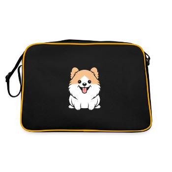 Spitz - Retro Tasche - Schwarz/Gold - Hinten