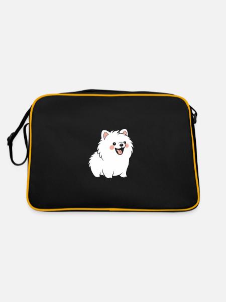 Spitz - Retro Tasche - Schwarz/Gold - Hinten