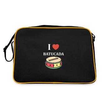 Humour tambour batucada - Sac Retro - noir/or - Dos