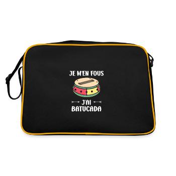 Humour tambour batucada - Sac Retro - noir/or - Dos