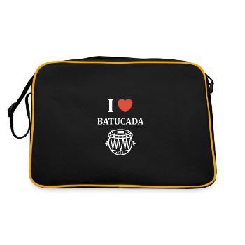 Humour tambour batucada - Sac Retro - noir/or - Dos