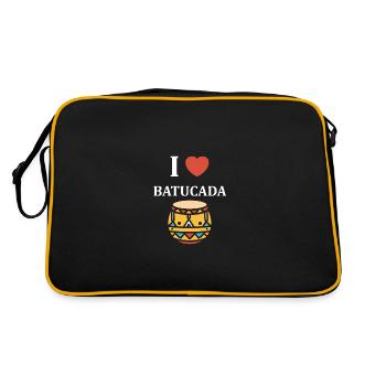 Humour tambour batucada - Sac Retro - noir/or - Dos