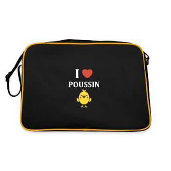 Humour petit poussin - Sac Retro - noir/or - Dos