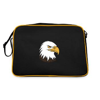 Oiseau aigle - Sac Retro - noir/or - Dos
