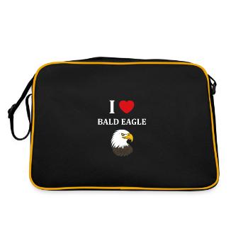 Citation humour Oiseau aigle - Sac Retro - noir/or - Dos