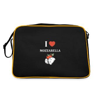 Humour mozzarella - Sac Retro - noir/or - Dos