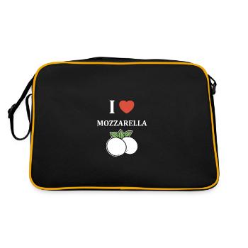 Humour mozzarella - Sac Retro - noir/or - Dos