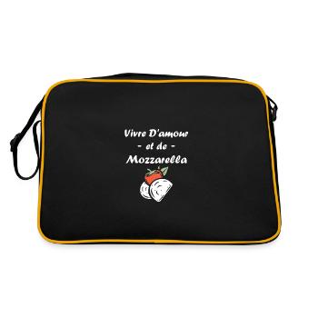 Humour mozzarella - Sac Retro - noir/or - Dos