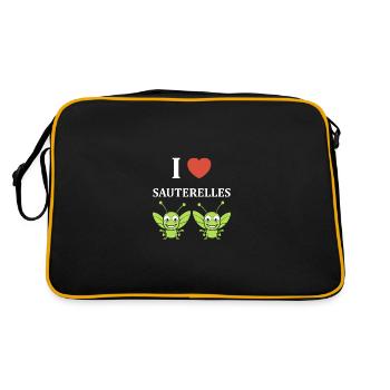 Humour sauterelle - Sac Retro - noir/or - Dos