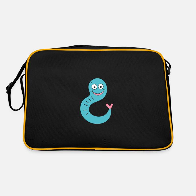 vers de terre - Sac Retro - noir/or