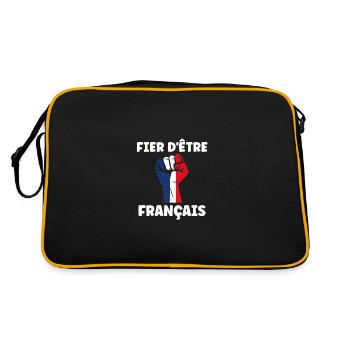 I'm French - Retro Bag - black/gold - Back