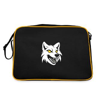 wolf - Retro Bag - black/gold - Back