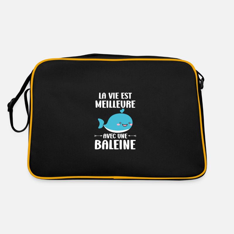 humour baleine Sac Retro