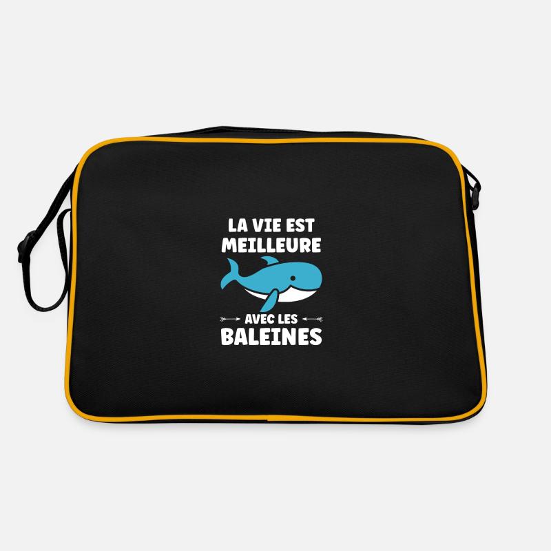 humour baleine Sac Retro