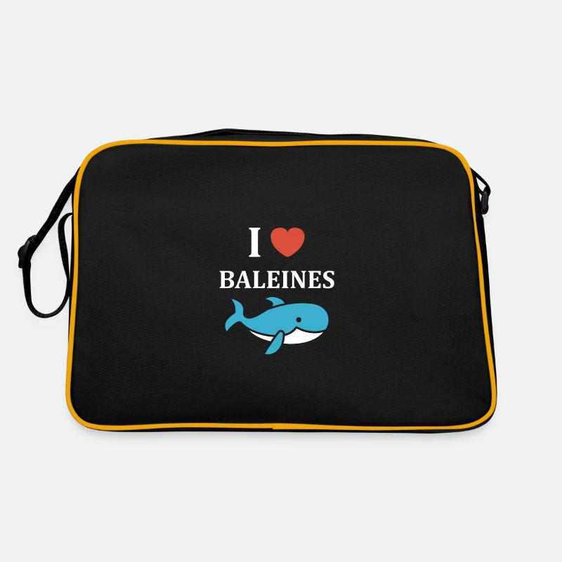 humour baleine Sac Retro