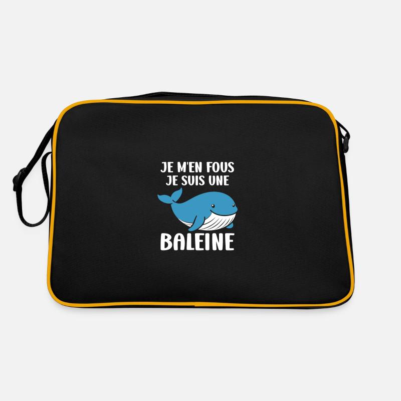 Baleines bleu Amour baleine Sac Retro