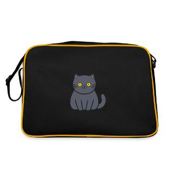 Chartreux petit chat - Sac Retro - noir/or - Dos
