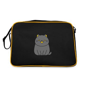 Chartreux petit chat - Sac Retro - noir/or - Dos